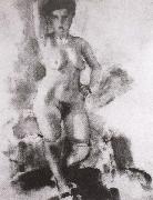 Jules Pascin Woman have big breast oil painting artist
